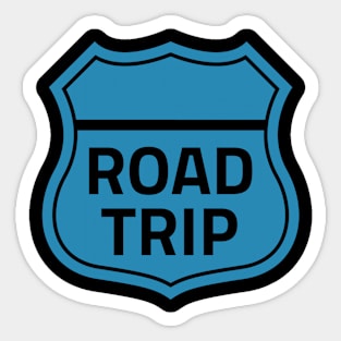 Road Trip Enthusiast Tee - Highway Sign Graphic T-Shirt - Adventure Travel Clothing - Unique Gift for Travelers Sticker